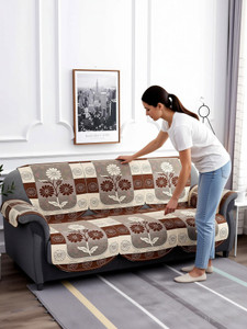 Cotton 3+1+1 Seater Sofa Floral Cover