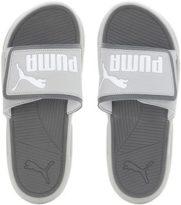 Puma grey sliders best sale