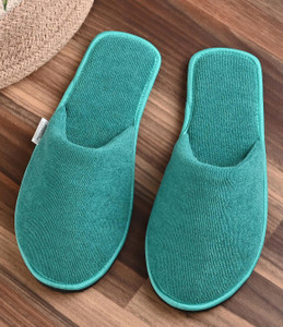 Womens top green slippers