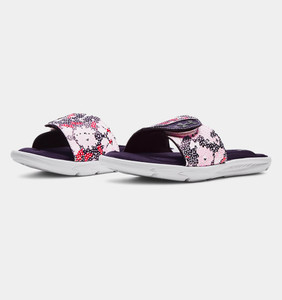 Women's black under hotsell armour flip flops