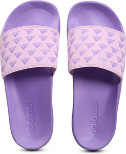 Purple hotsell slides adidas