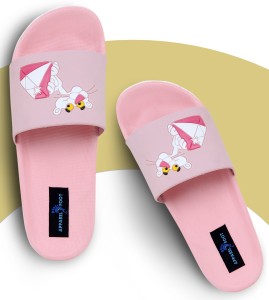 Apparel4Foot Women Flip flops for girls women Pink Panther Printed Slippers, Women Home Slides, Girls Casual Chappals, Girls Footwear, Perfect Flipflops  For Daily Wear