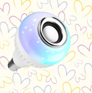 Bluetooth light bulb speaker top
