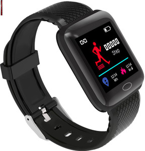 Bymaya A513 ID116 PRO HEART RATE BLUETOOTH SMART WATCH BLACK