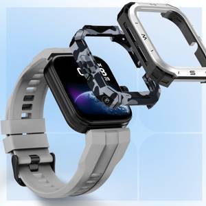 Noise Triumph 1.85" Display with swappable dial cases, BT Calling, With Free Dial Case Smartwatch