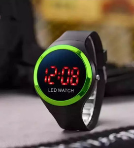 Digital round watch deals