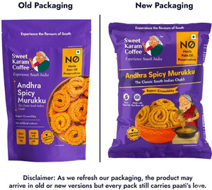 Andhra Spicy Murukku Chakli - No Palm Oil