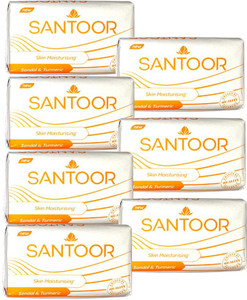 Santoor Sandal and Turmeric Soap for Younger Looking Glowing