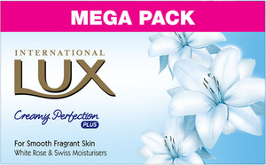 LUX International Creamy Swiss Moisturizer Beauty Soap For Glowing Skin Mega Pack