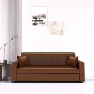 Flipkart Perfect Homes Leatherette 3 Seater Sofa Price in India