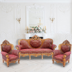 Wood Master Sre sofa set 3 1 1 seater Teak Sagun Solid Delivery condition Pre assembled Fabric 3 1 1 Sofa Set Price in India Buy Wood