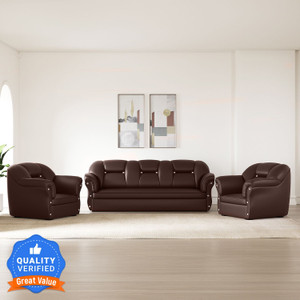 Flipkart Perfect Homes Bella Leatherette 3 1 1 Sofa Set Price in India Buy Flipkart Perfect Homes Bella Leatherette 3 1 1 Sofa Set online at Flipkart