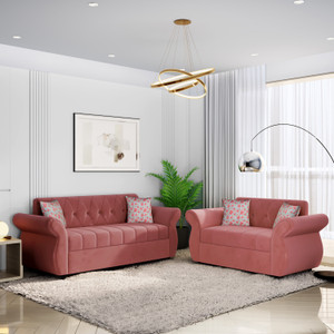 Bharat Lifestyle Alina Fabric 3 2 Sofa Set Price in India Buy