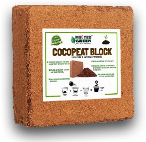 master green COCOPEAT 5KG BLOCK Coirpith or Coco fibre or Coco Peat for Kitchen & Terrace Manure