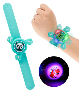 FIDDLERZ Kid Spinner Watch with LED Light Fidget Wristband Non Toxic Toy for Boy Girl Kid Spinner Watch with LED Light Fidget Wristband Non Toxic Toy for Boy