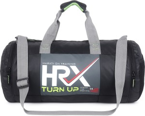 HRX Unisex Black Gym Bag