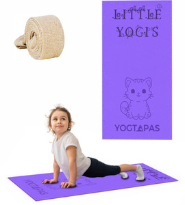 YOGTAPAS Yoga mat for kids boys girls little yogis champs workout yogamat Purple 4 mm Yoga Mat Buy YOGTAPAS Yoga mat for kids boys girls little yogis champs workout yogamat Purple