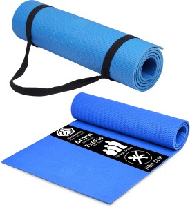 Plain EVA 100% Yoga Mat With Carry Strap For Home & Gym & Outdoor Workout  6mm
