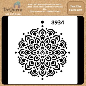 DEQUERA Stencils for Craft and Art Reusable DIY Stencils for Fabric  Painting Mandala St Modern Craft Stencil Stencil Price in India - Buy  DEQUERA Stencils for Craft and Art Reusable DIY Stencils