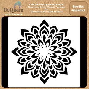 DEQUERA r Craft and Art - Mandala Stencils for Canvas Painting