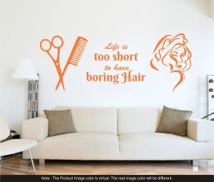 Life Is Too Short For Boring Hair Stickers