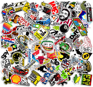 WALLDESIGN 10.16 cm 121 Racing Comic Graphic Durable PVC Matte