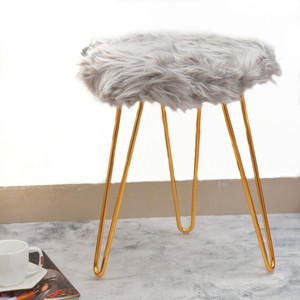 Faux best sale fur stool