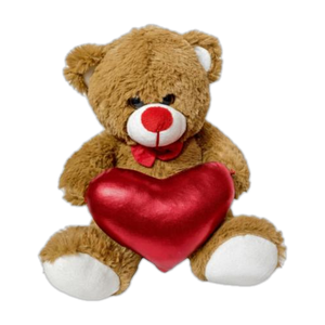 Soft Teddy Bear with small heart gift - 24 cm