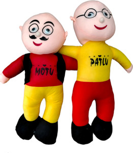 Caught Trendy Cute Cartoon Character Motu Patlu 20 Inch Size Soft