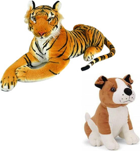 Buttercup 2 combo of Premium Quality tiger Bulldog 30 cm 2