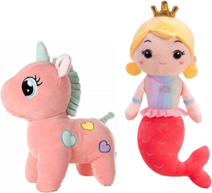 Unicorn shop mermaid plush