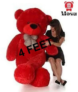 MOSU Teddy Bears for Kids Cute Teddy Bear for Girls Sweet Teddy Bear 4 Feet Red 48 inch Teddy Bears for Kids Cute Teddy Bear for Girls Sweet Teddy Bear