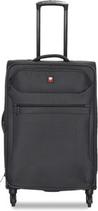 SWISSBRAND Hamilton Cabin Suitcase 20 inch Dark Grey Price in