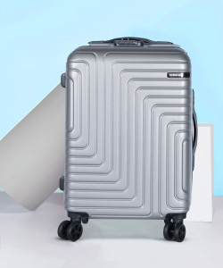 AMERICAN TOURISTER Logan SP Hard Trolley 55 cm Silver Cabin Suitcase 4 Wheels 22 inch Grey Price in India Flipkart