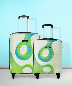 SAFARI Tiffany Small 55 x 25 x 15 cm and Medium 65 x 35 x 25 cm Cabin Check in Set 4 Wheels 26 inch MultiColor Price in India Flipkart