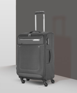 AMERICAN TOURISTER Jackson Spinner Soft Luggage Trolley Bags and suitcase 65cm Black Expandable Check in Suitcase 4 Wheels 26 inch Black Price in India Flipkart