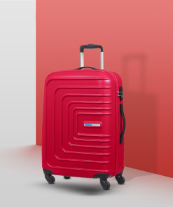 AMERICAN TOURISTER Sunset Square Check in Suitcase 4 Wheels 26 inch RED Price in India Flipkart