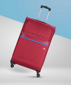 ARISTOCRAT Brezza 79 Softbody Trolley Bag Check in Suitcase 4 Wheels 29 inch Red Price in India Flipkart