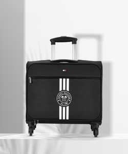 TOMMY HILFIGER Planetary Plus Cabin Suitcase 4 Wheels 18 Inch Dark Black Price in India Flipkart