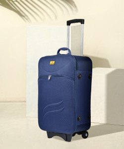 CITY BAG Medium Cabin Luggage bag 61cm Travel bag Trolley Two Wheel And Number Lock. Expandable Cabin Check in Set 2 Wheels 24 inch Blue Price in India Flipkart