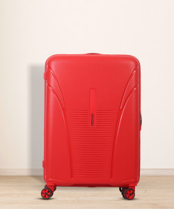 AMERICAN TOURISTER Skytracer Plus Hard Trolley 55 Cm Cabin Suitcase 4 Wheels 22 inch Red Price in India Flipkart