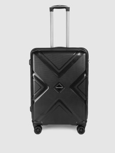 PROVOGUE Hard Sided Medium Trolley Bag Check in Suitcase 8 Wheels 28 inch Black Price in India Flipkart