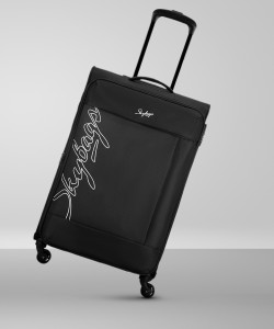 SKYBAGS Polyester Softsided 58 cm Cabin Stylish Luggage Trolley with 4 Wheels Unisex Cabin Suitcase 4 Wheels 22 inch Black Price in India Flipkart