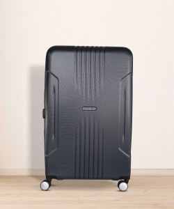 AMERICAN TOURISTER Tracklite Spinner Hard Trolley 78 cm Slate Check in Suitcase 2 Wheels 30 inch Black Price in India Flipkart
