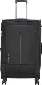 CARLTON TUXEDO EU EXP SPINNER LARGE JET BLACK Check in Suitcase 8 Wheels 32 inch Jet Black Price in India Flipkart