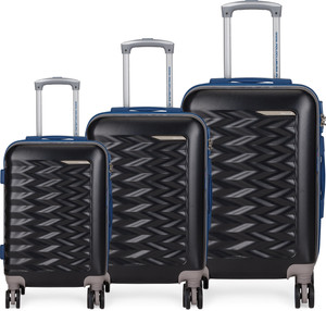 Polo Club USA Bolt Duraplast 8 Wheeler Spinner Trolley Bag