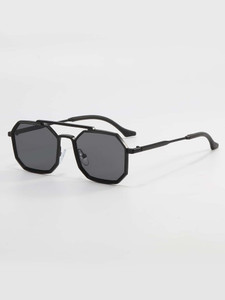 Buy HUB CREATION Retro Square Sunglasses Black For Men Women