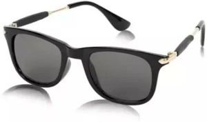Buy Krisp Fashion Wayfarer Sunglasses Black For Men & Women Online @ Best  Prices in India
