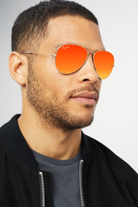 Orange wearing clearance sunglasses