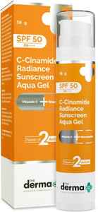 Sunscreen - SPF 50 PA++++ C-Cinamide Sunscreen Aqua Gel, with Vitamin C & Niacinamide, No White Cast